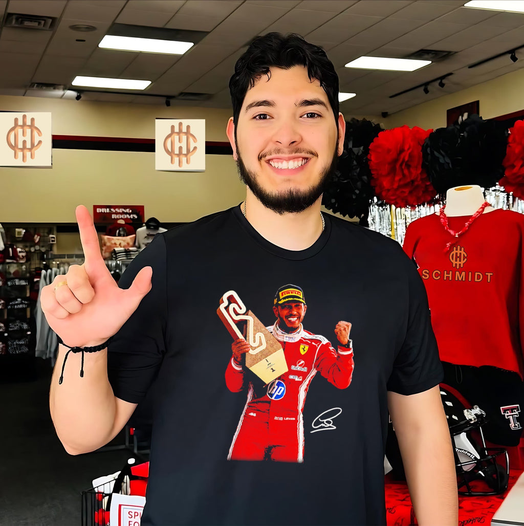 Lewis Hamilton Remember Who You Are signature graphic shirt