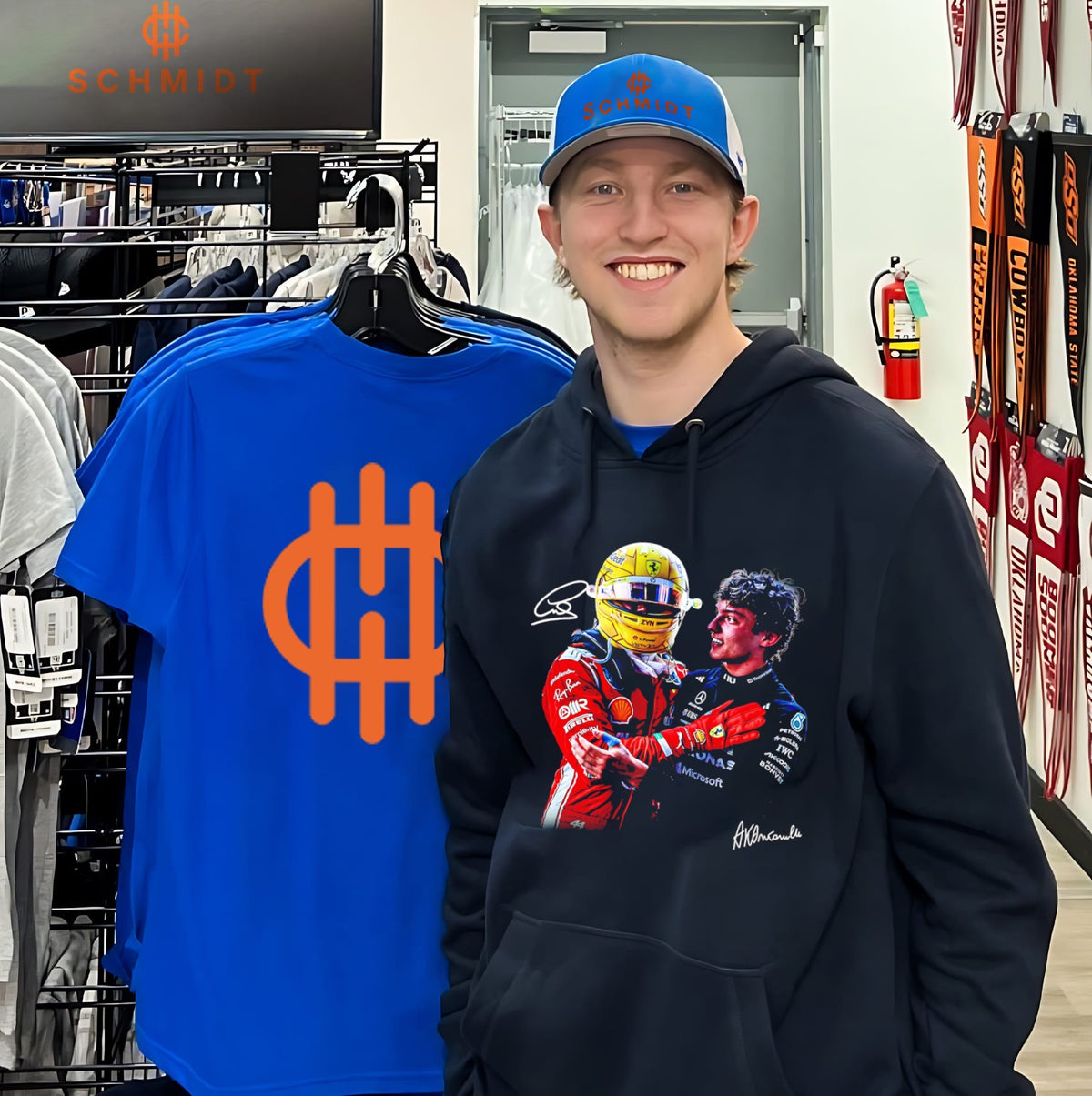 Lewis X Kimi signature graphic shirt
