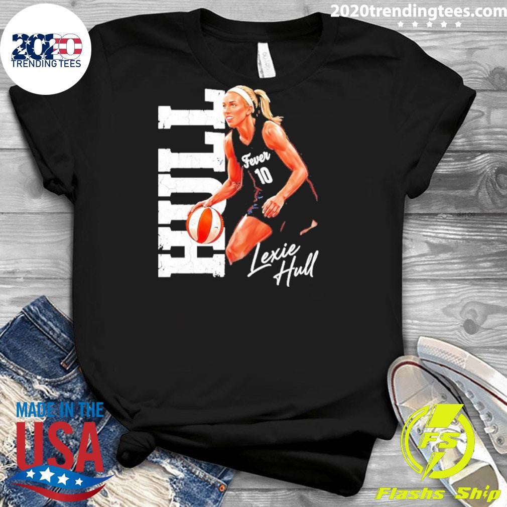 Lexie Hull Indiana Fever Name And Number Signature Cartoon Shirt