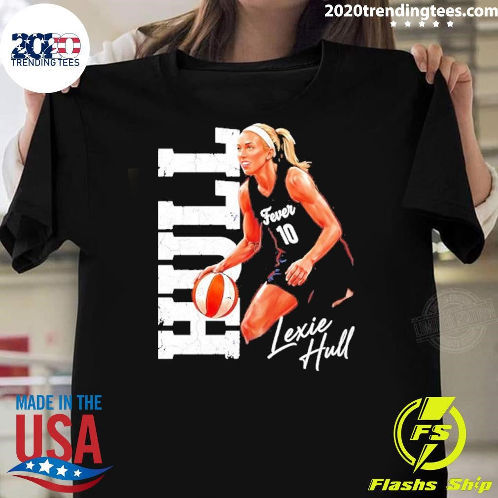 Lexie Hull Indiana Fever Name And Number Signature Cartoon Shirt
