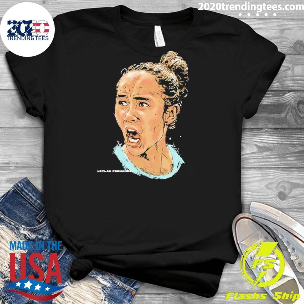 Leylah Fernandez Canada Tennis Player Portrait Shirt