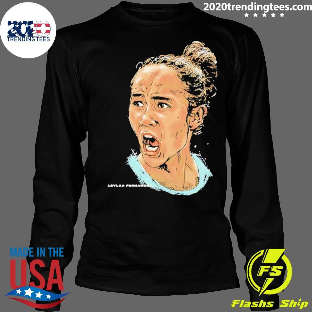 Leylah Fernandez Canada Tennis Player Portrait Shirt
