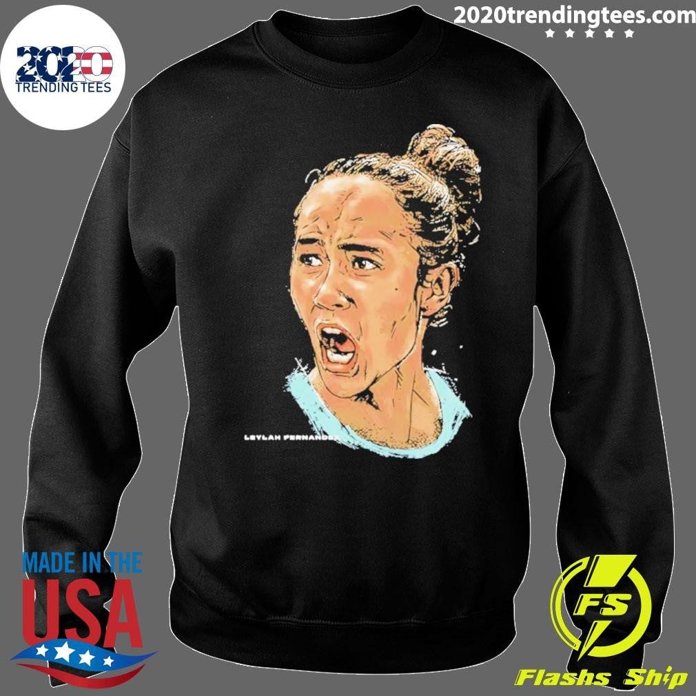 Leylah Fernandez Canada Tennis Player Portrait Shirt