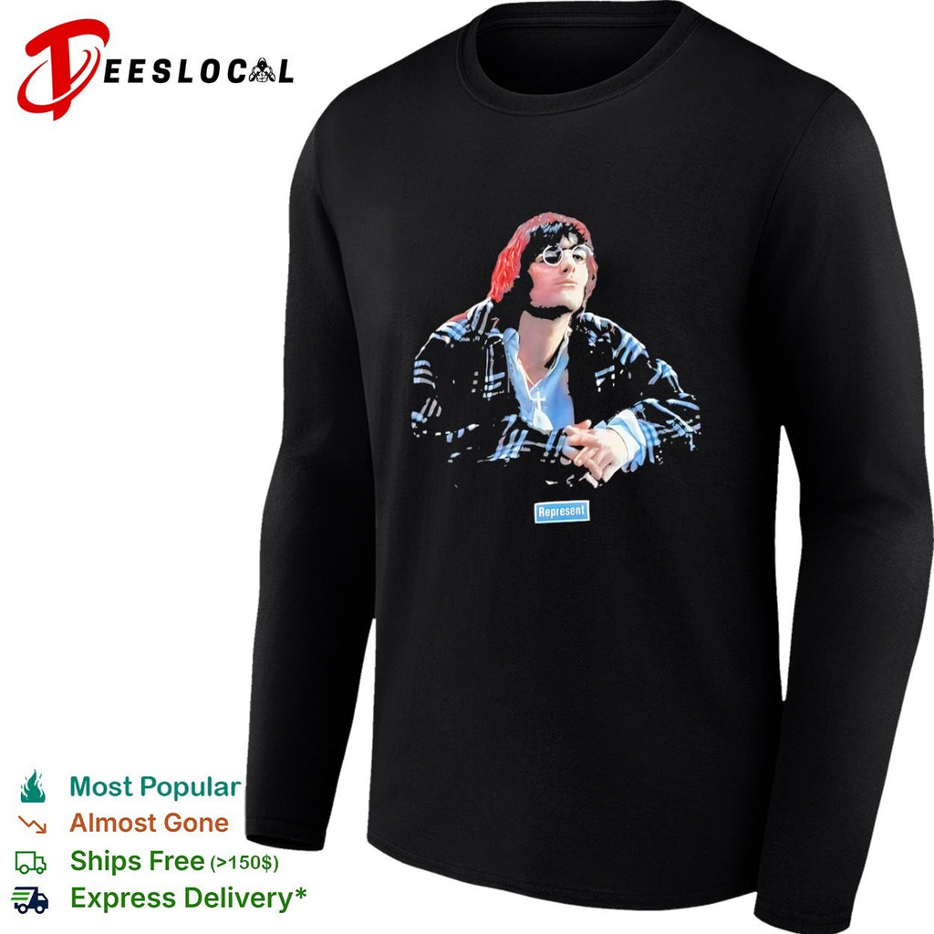 Liam Gallagher Oasis Britpop Icon Represent Music Legend Pop Culture Music shirt
