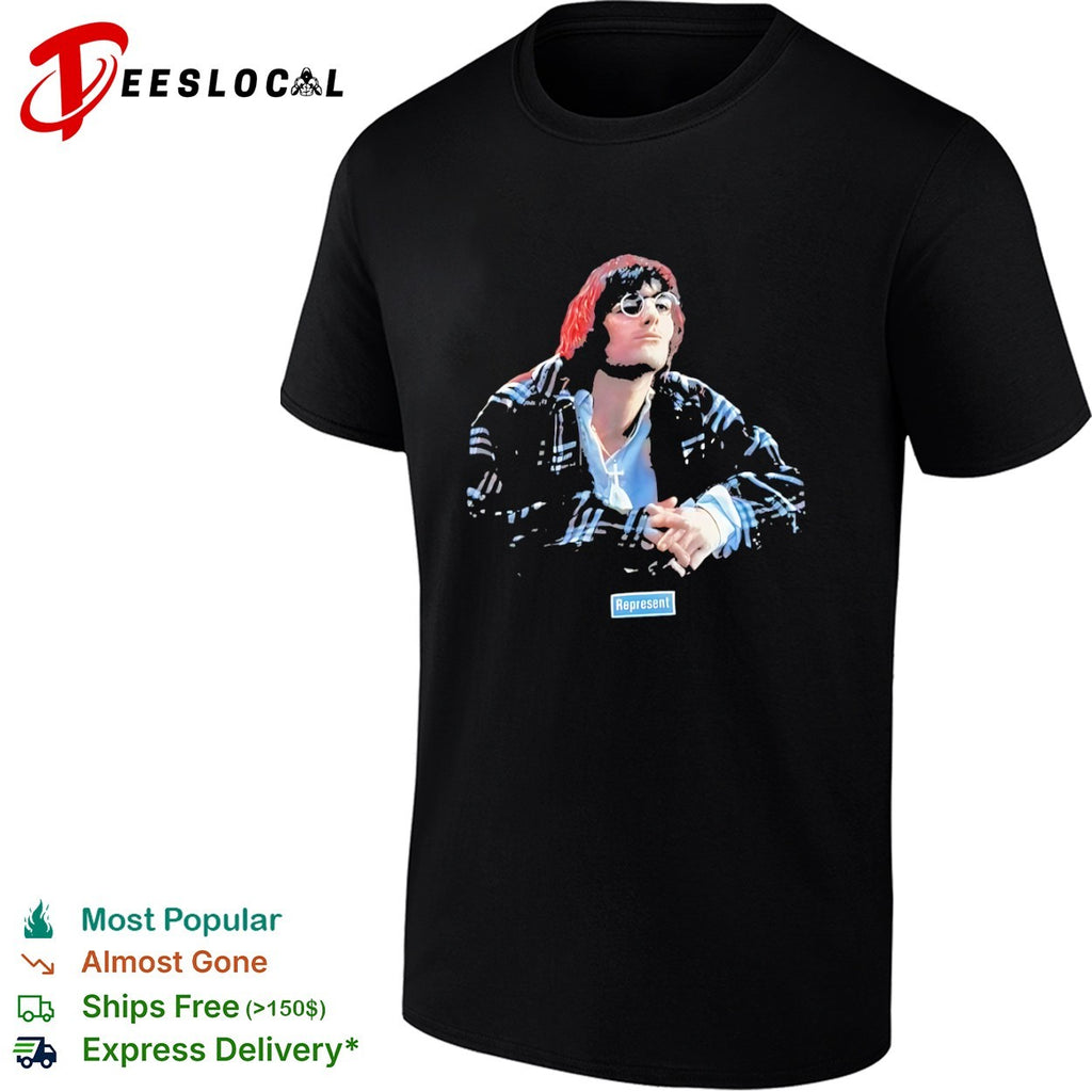 Liam Gallagher Oasis Britpop Icon Represent Music Legend Pop Culture Music shirt