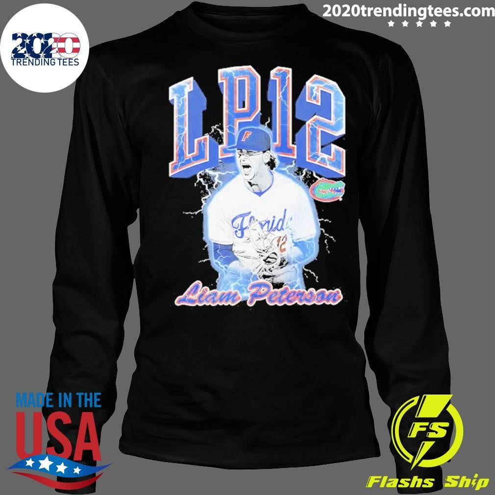 Liam Peterson Lp12 Florida Gators Baseball Graphic Shirt