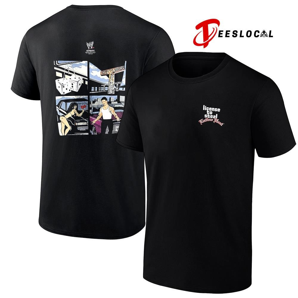 License to steak Latino Heat graphic shirt