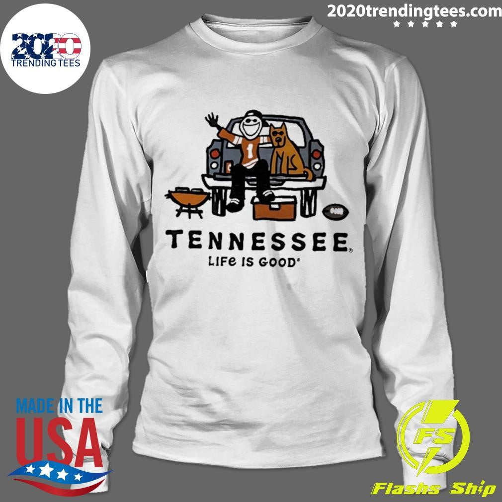 Life Is Good Tennessee Volunteers Tailgating Cartoon Shirt
