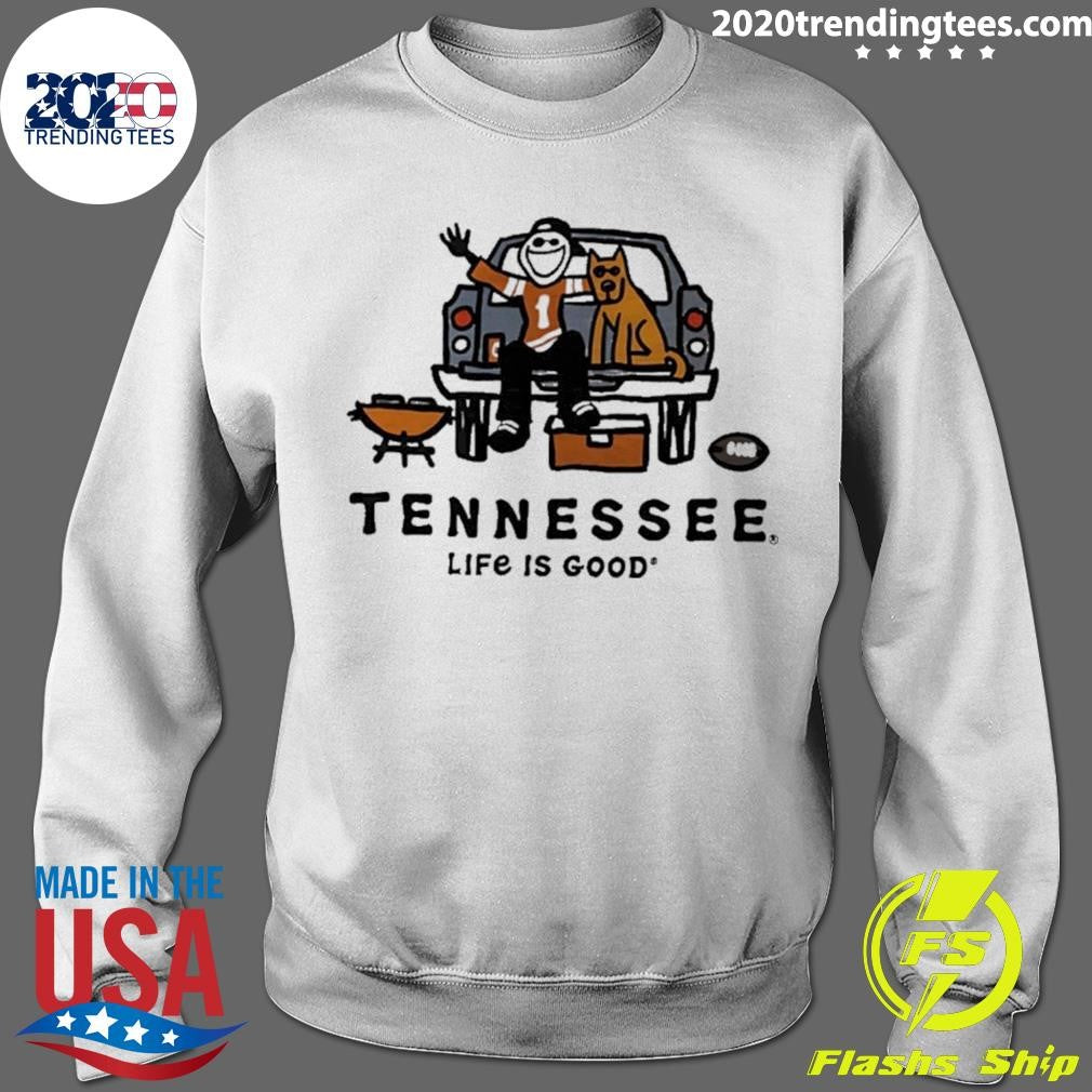 Life Is Good Tennessee Volunteers Tailgating Cartoon Shirt