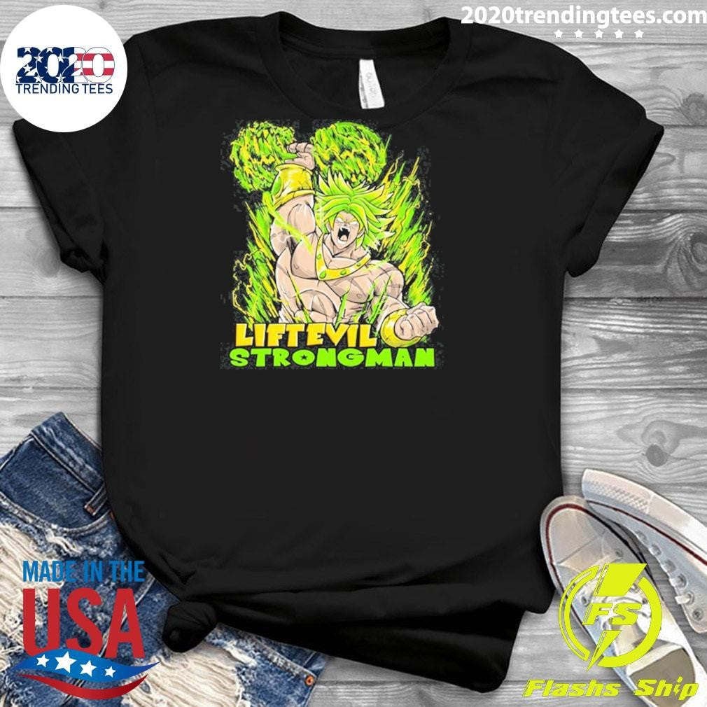 Lift Evil Strong Man DBZ Tee Shirt