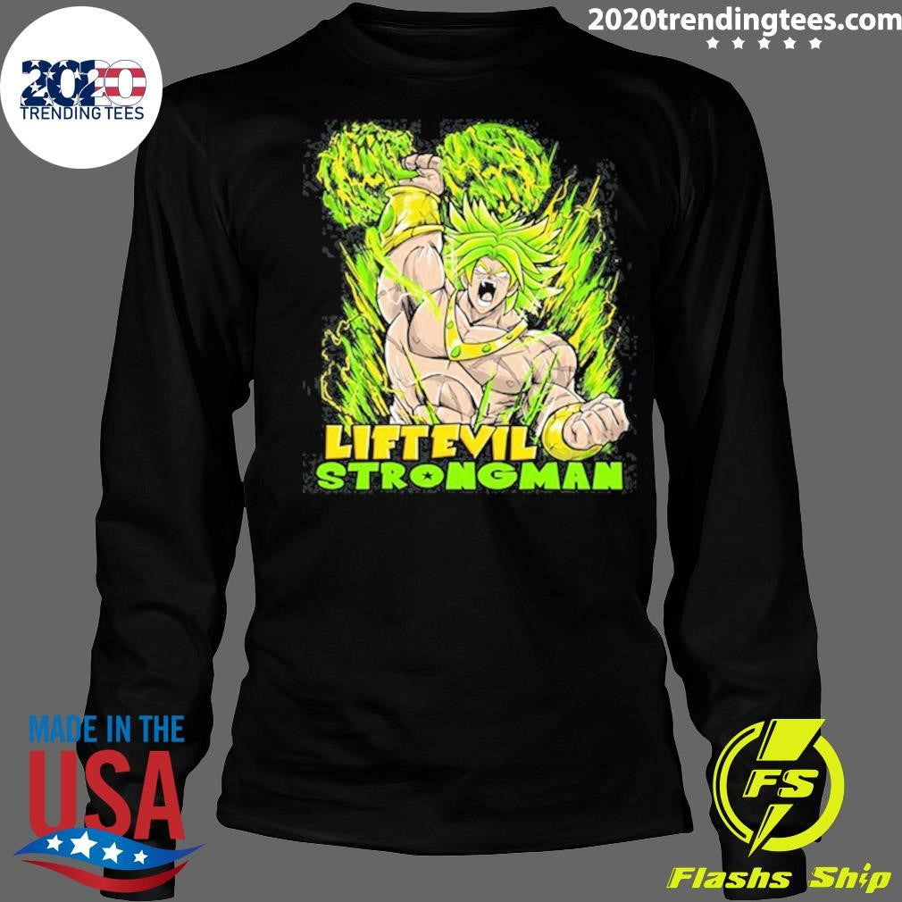 Lift Evil Strong Man DBZ Tee Shirt