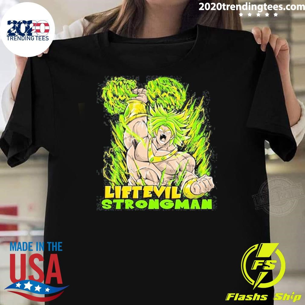 Lift Evil Strong Man DBZ Tee Shirt