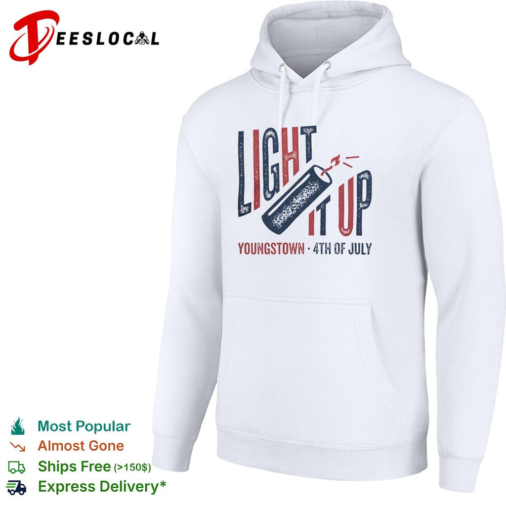 Light it up Youngstown 4th of July firecracker shirt