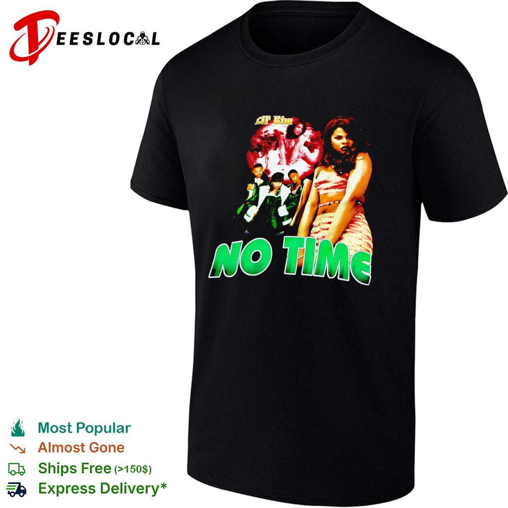 Lil Kim No Time concert 90s hip hop music artist apparel retro rap music shirt
