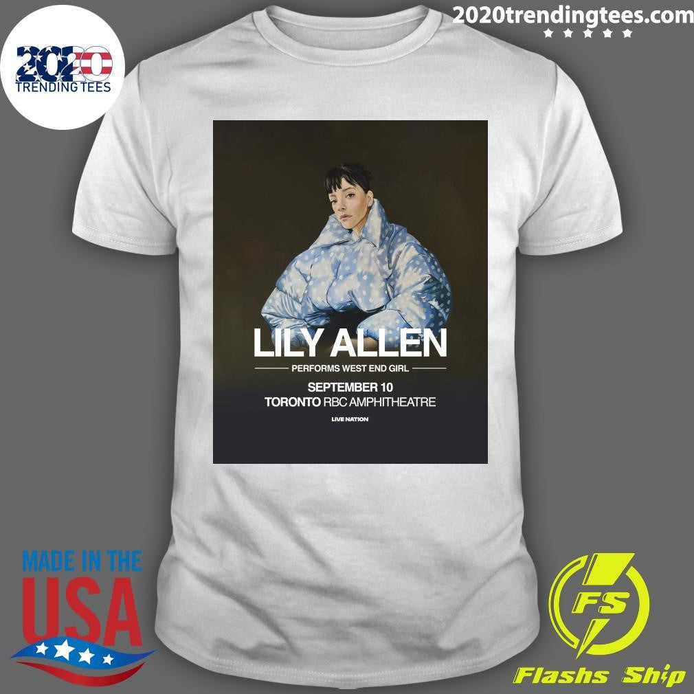 Lily Allen Performs West End Girl September 10 Toronto Rbc Amphitheatre Shirt