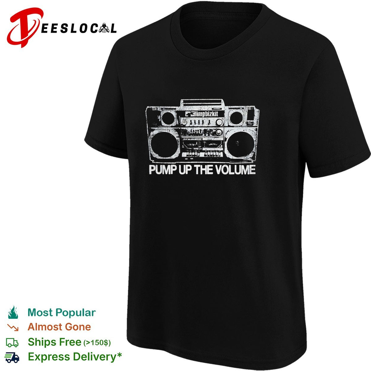 Limp Bizkit 2026 Tour Pump Up The Volume Boombox vintage shirt