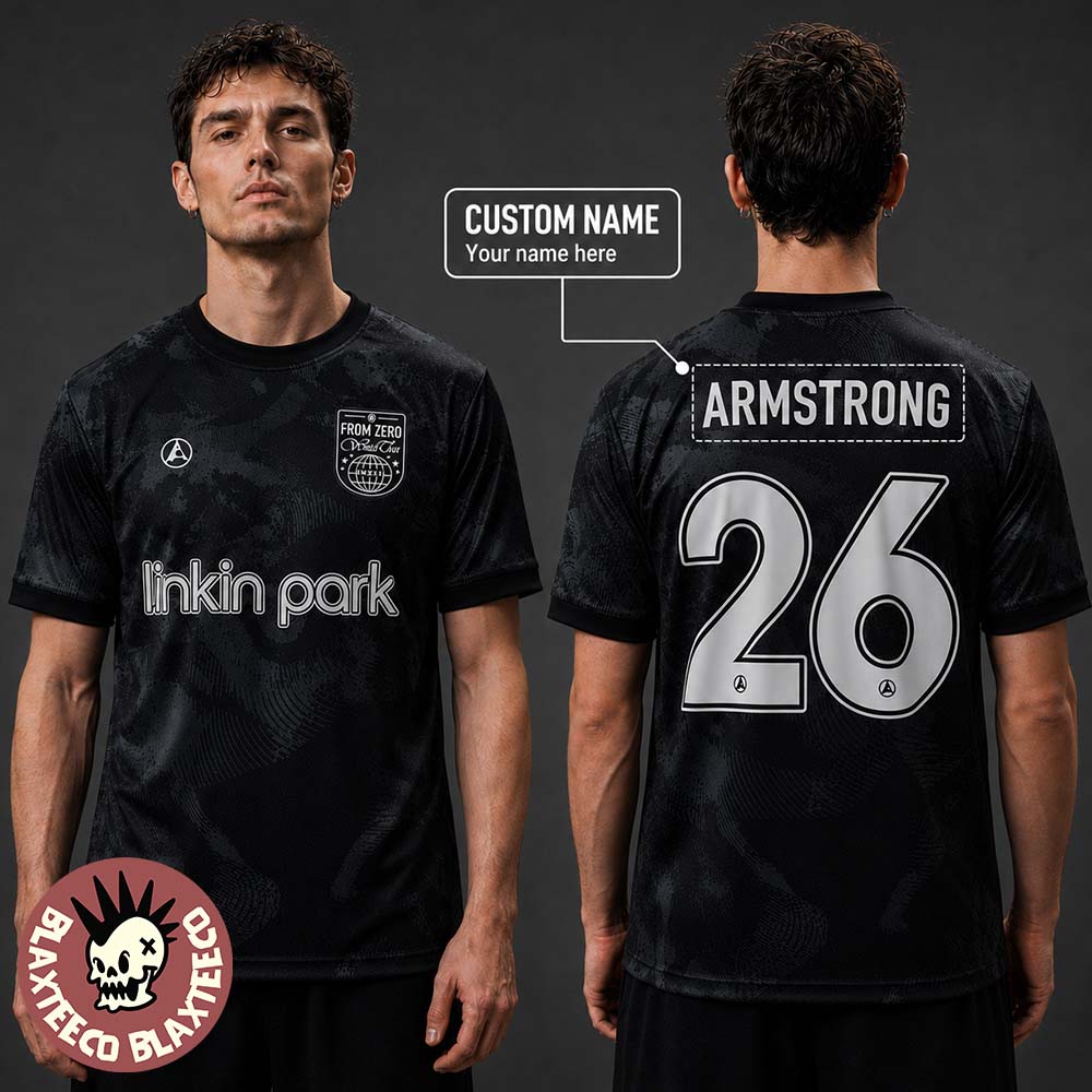 Linkin Park From Zero World Tour 2026 Europe And UK Merchandise Football Jersey