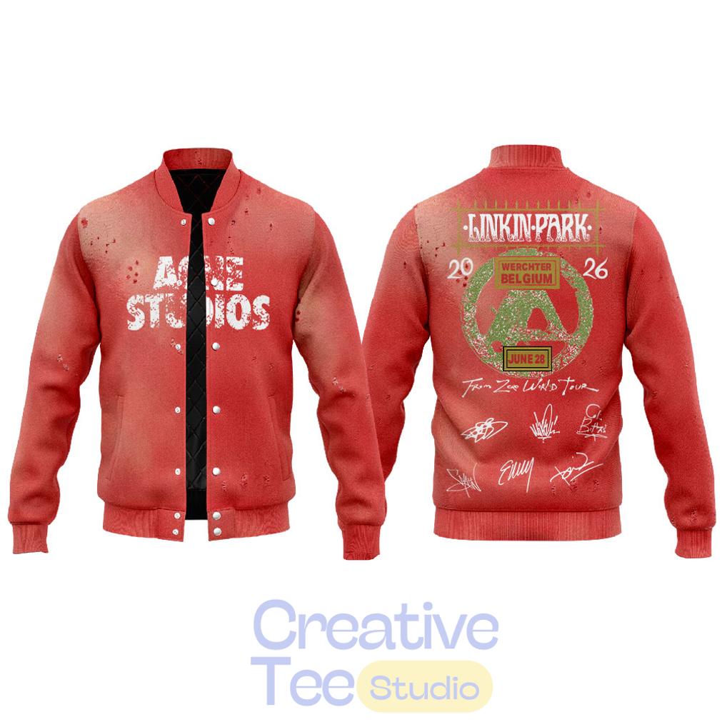 Linkin Park From Zero World Tour to Festivalpark Special Version Baseball Jacket