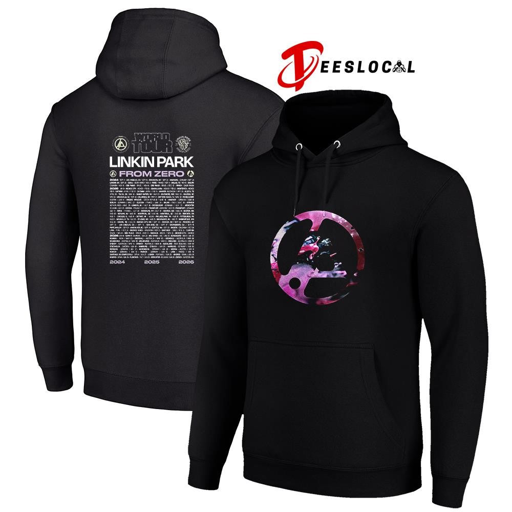 Linkin Park From Zero world tour Europe and UK logo with dates shirt
