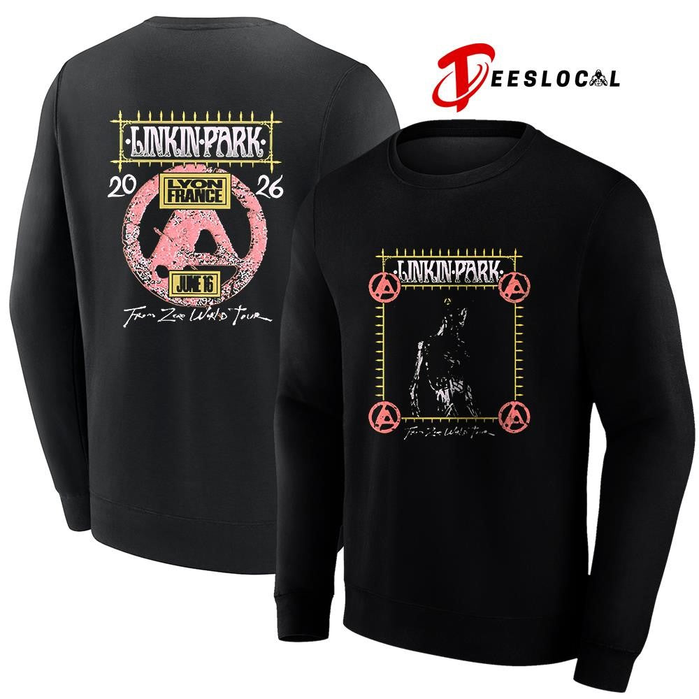 Linkin Park Lyon France exclusive city event Groupama stadium logo shirt