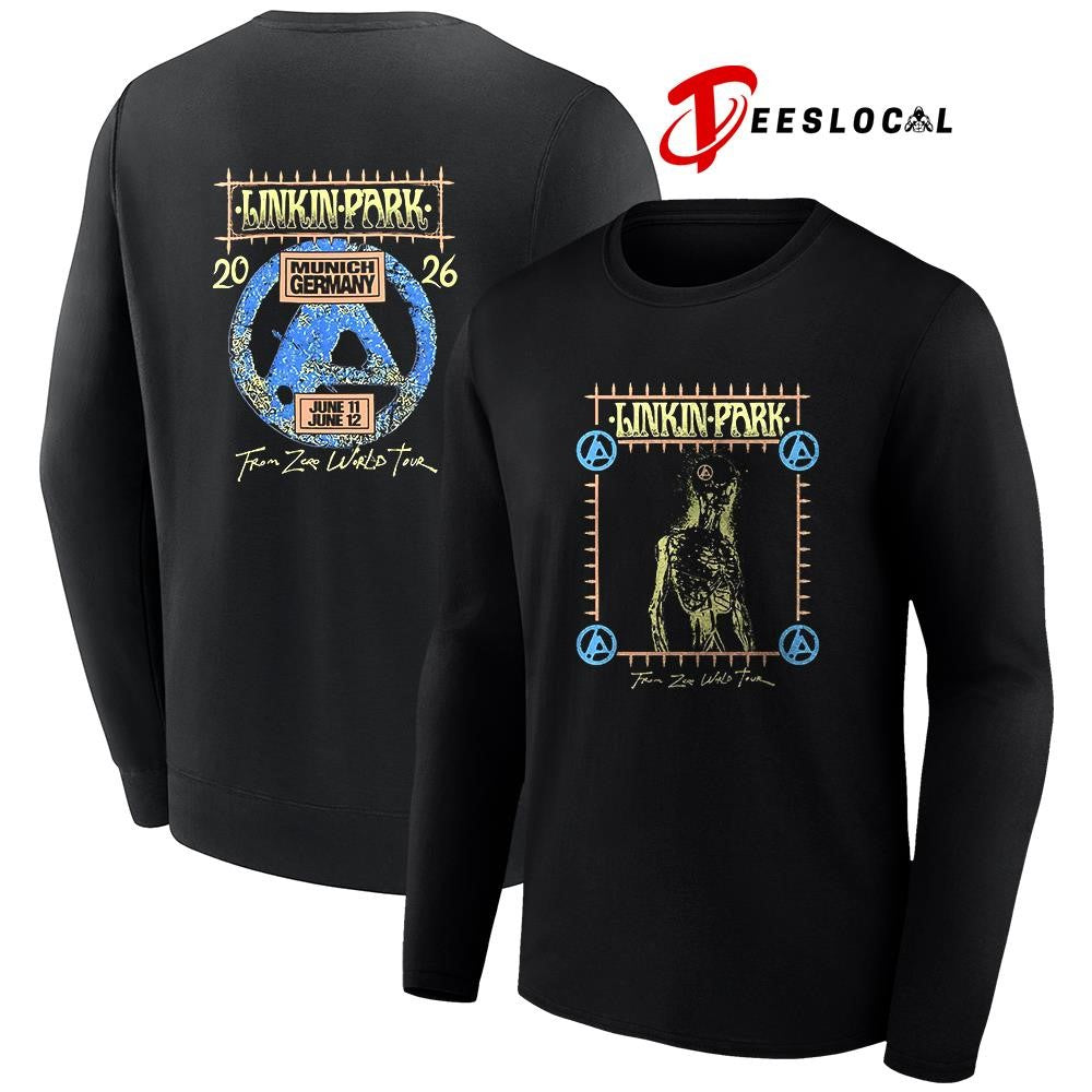 Linkin Park Munich Germany Allianz Arena From Zero tour skeleton shirt