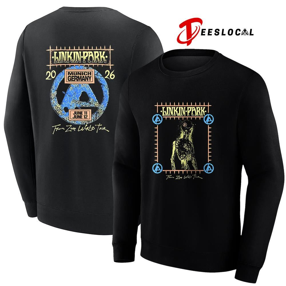 Linkin Park Munich Germany Allianz Arena From Zero tour skeleton shirt