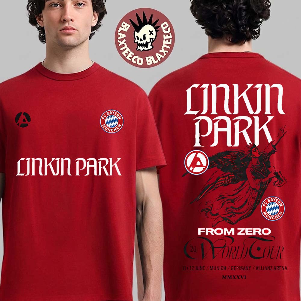Linkin Park X Bayern Munich Munich Germany 2026 Exclusive Event Tee At Allianz Arena On 11 And 12 June 2026 T-Shirt
