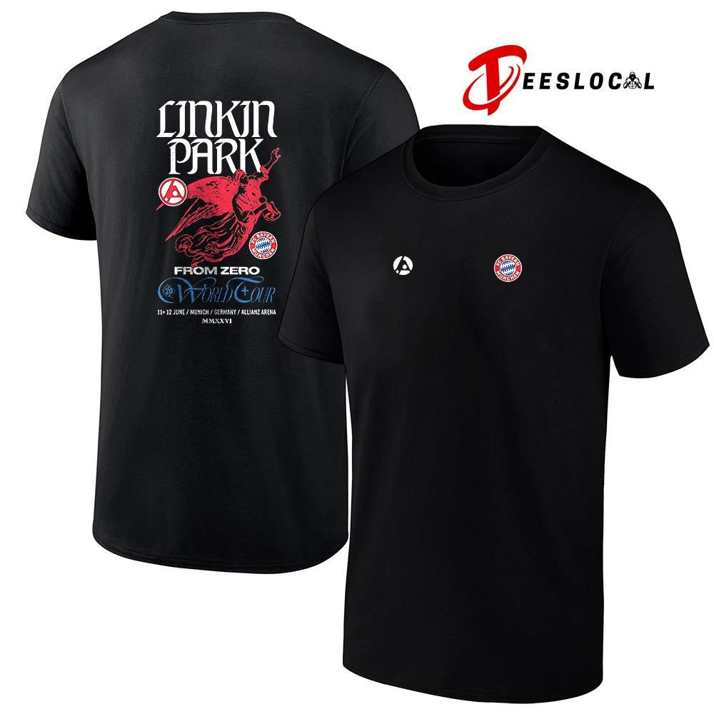 LinkinParkxFCBayernMunchenFromZeroworldtourlogographicshirt