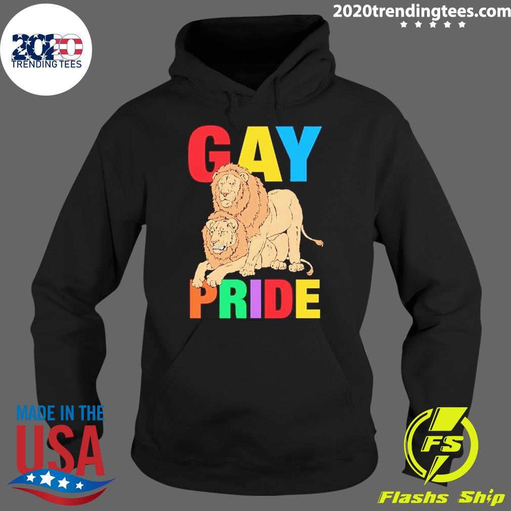 Lion Gay Pride Tee Shirt