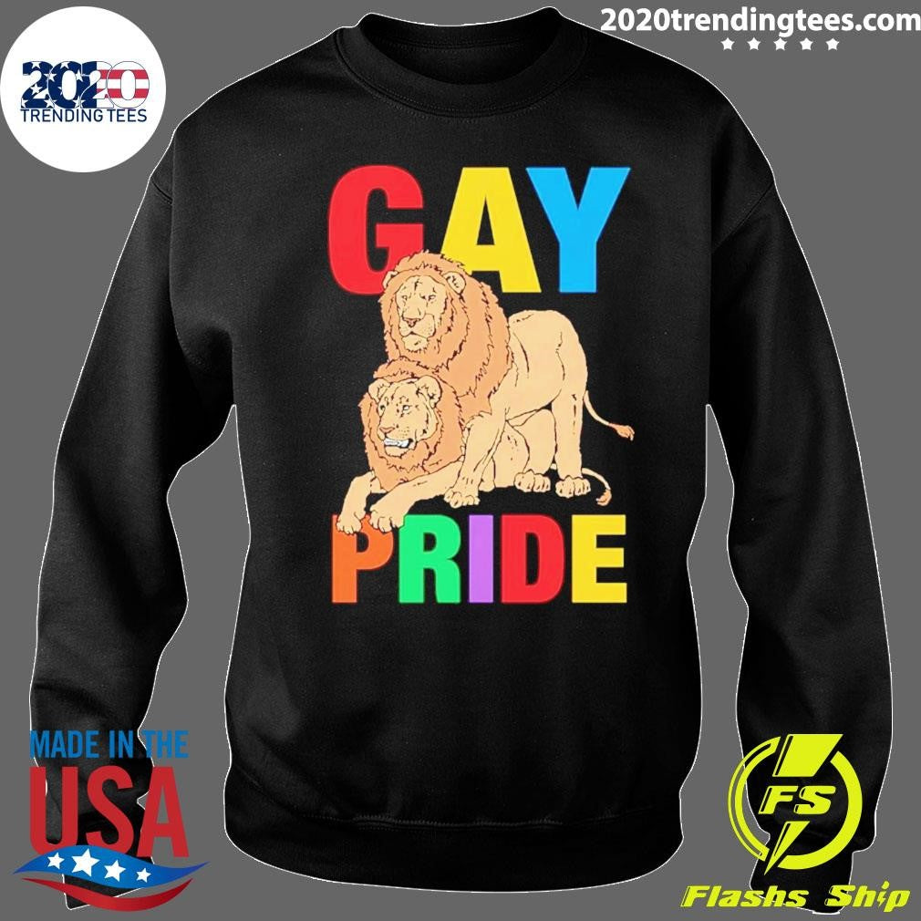 Lion Gay Pride Tee Shirt
