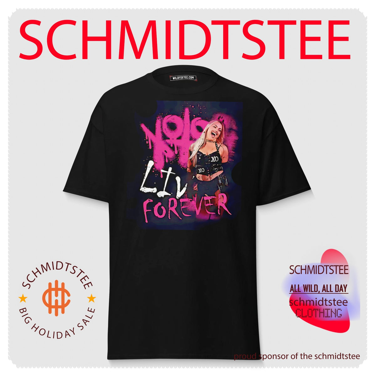 Liv Morgan XOXO Liv Forever spray paint shirt