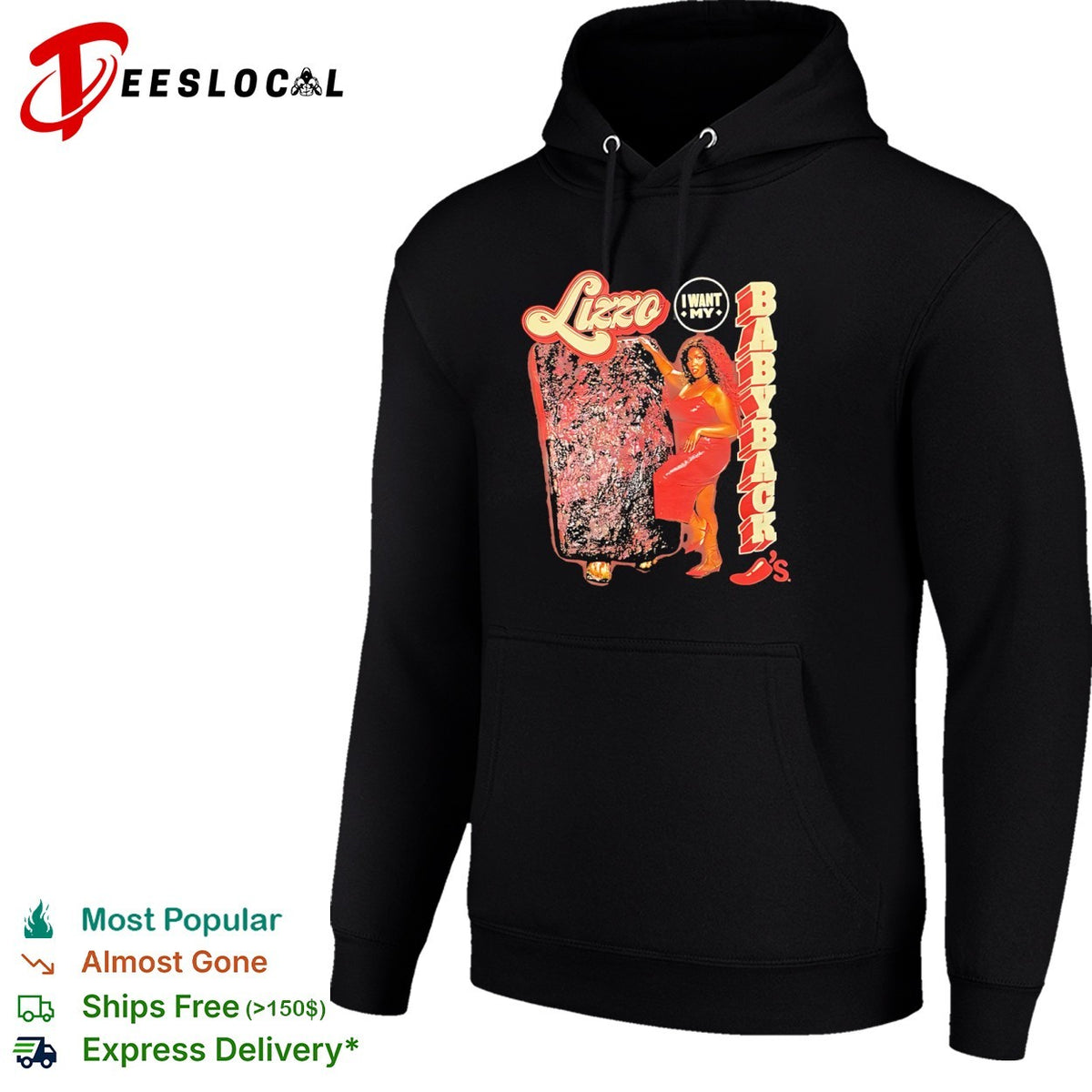 Lizzo I want my babyback Chili’s parody shirt