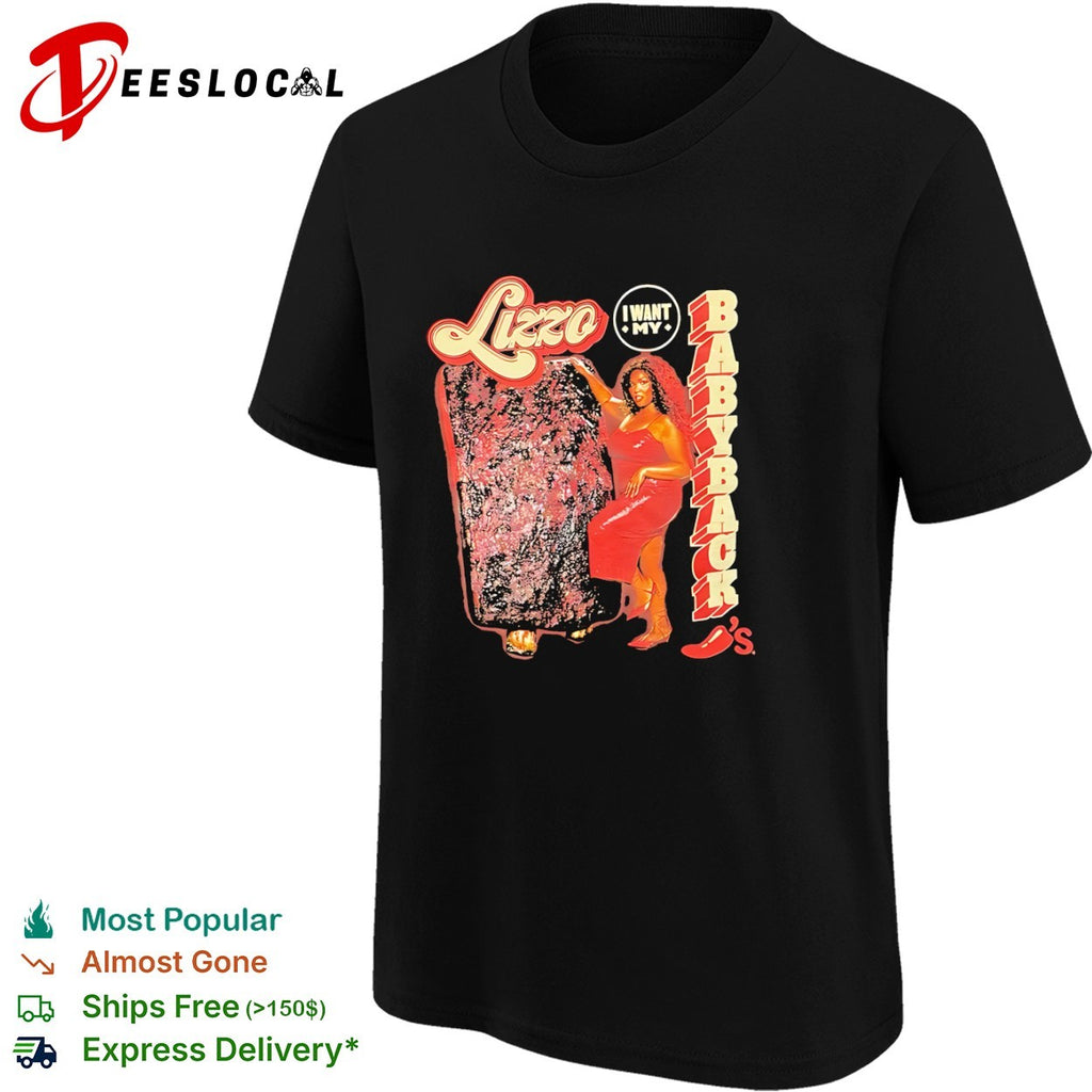 Lizzo I want my babyback Chili’s parody shirt