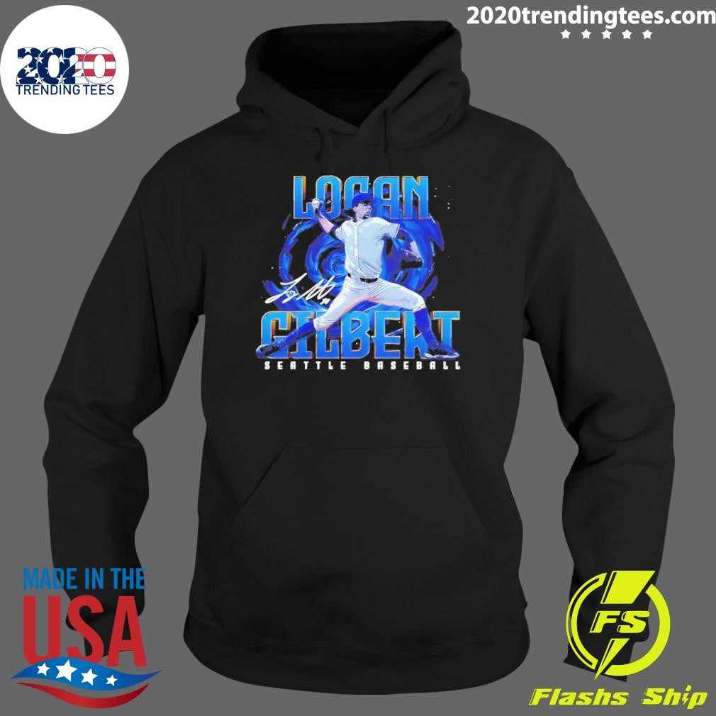 Logan Gilbert Seattle Mariners Player Name Signature Shirt