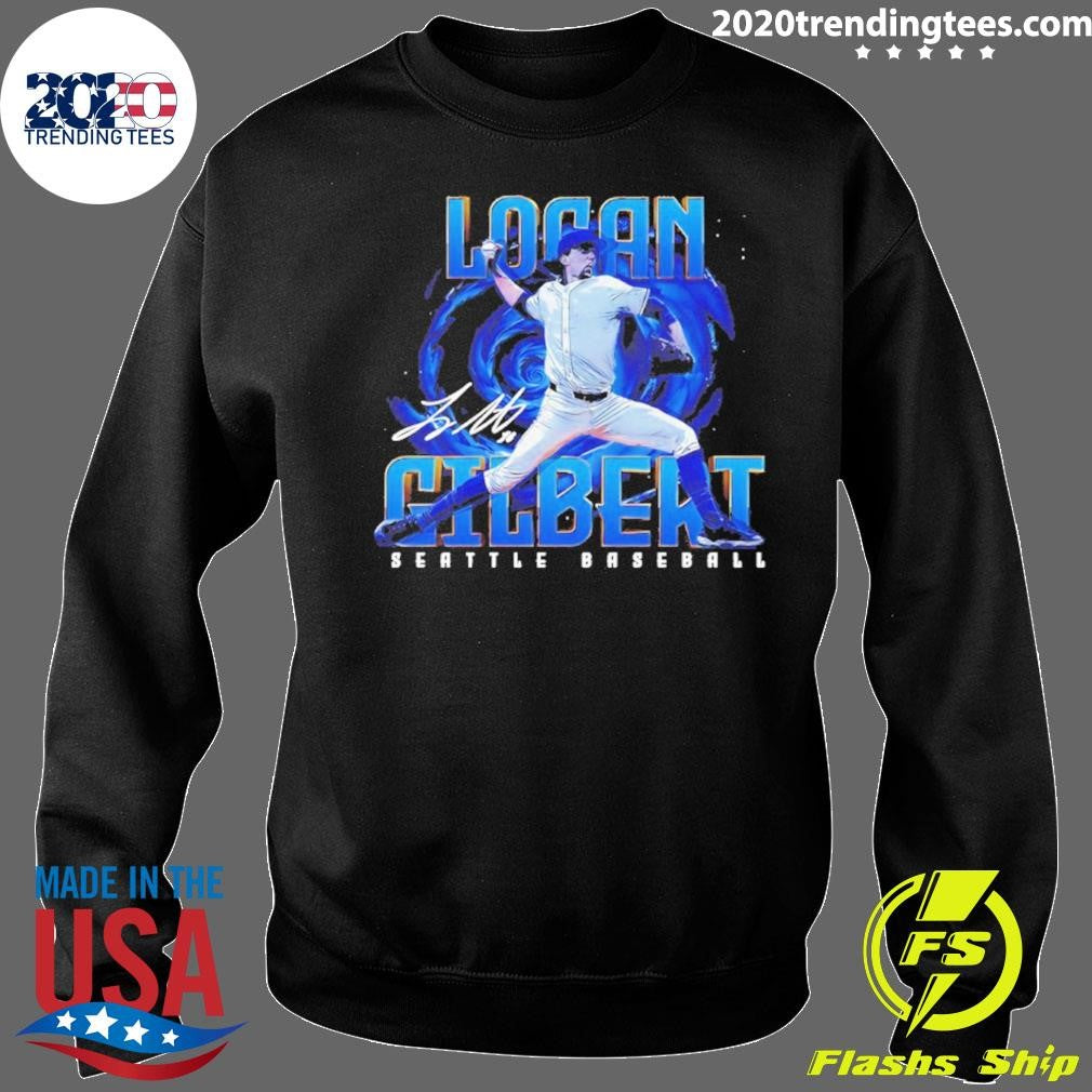 Logan Gilbert Seattle Mariners Player Name Signature Shirt
