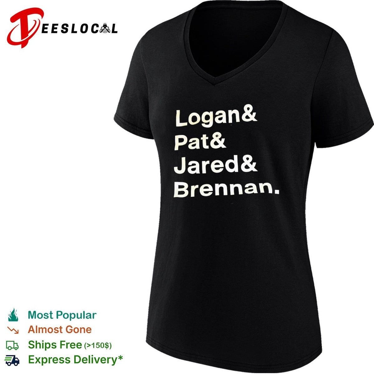 Logan and Pat and Jared and Brennan shirt