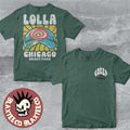 Lollapalooza Chicago 2026 Merch At Grant Park From July 30 To August 2 2026 Cloud Gate Bean Green T-Shirt