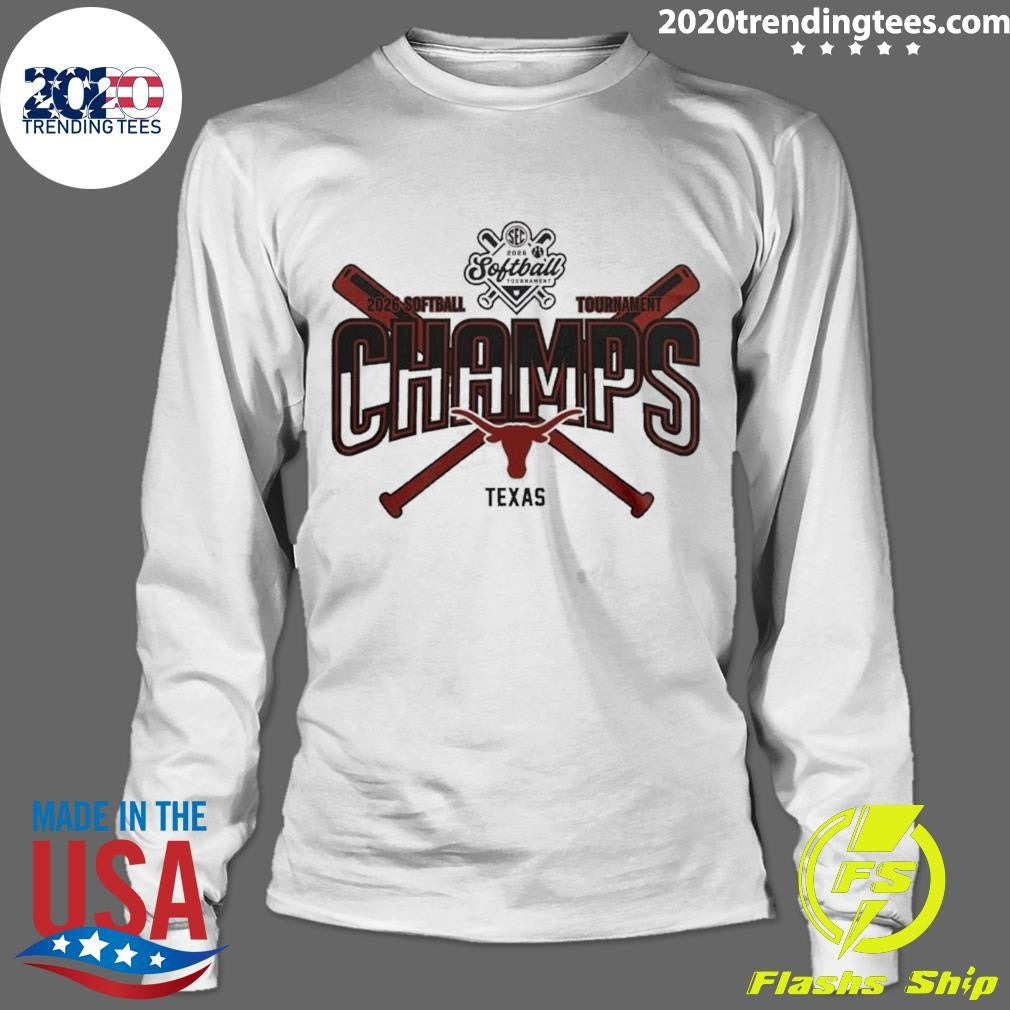 Longhorns 2026 Sec Softball Tournament Champions Locker Room Shirt