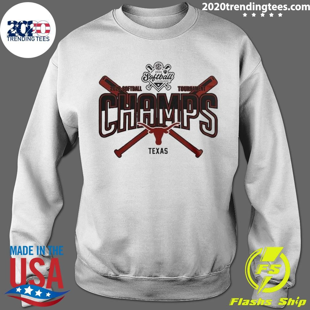 Longhorns 2026 Sec Softball Tournament Champions Locker Room Shirt
