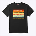 Look At You Landing Our Mom And Getting Us As A Bonus Stepdad Shirt