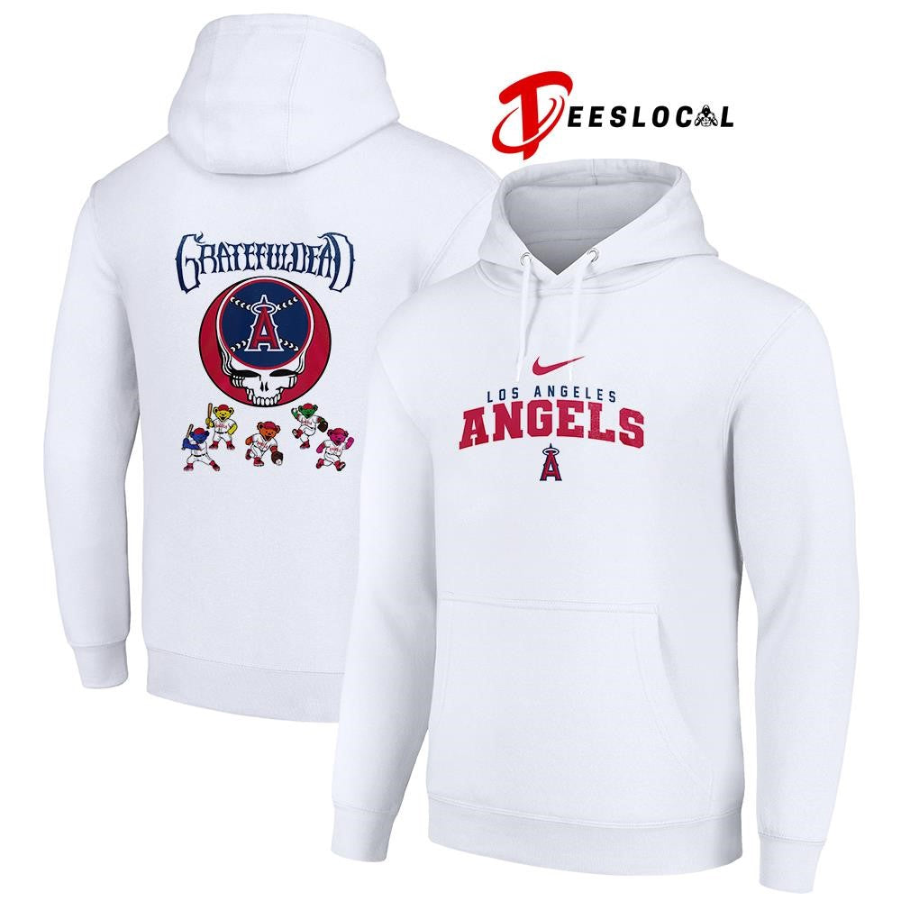 Los Angeles Angels x Grateful Dead bear mascot shirt