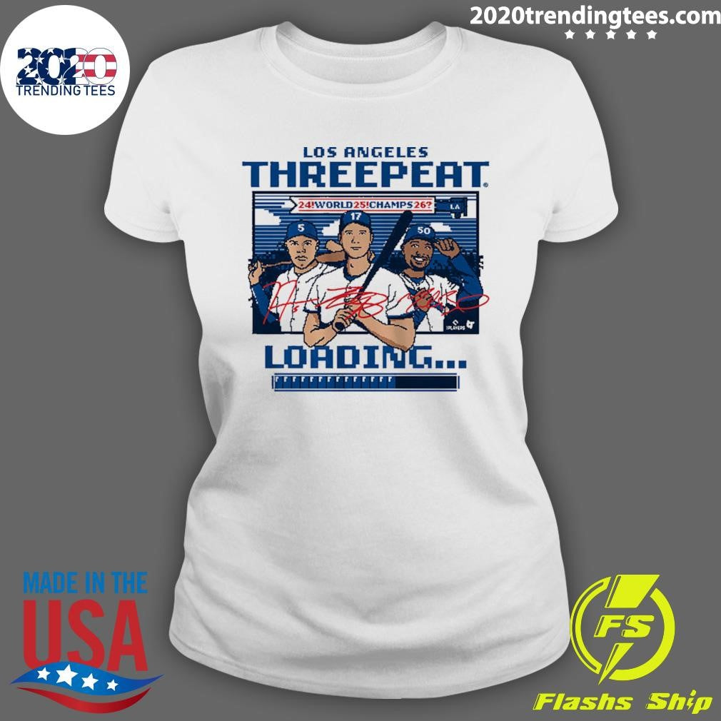 Los Angeles Baseball Threepeat Loading World Champs 2026 Shirt