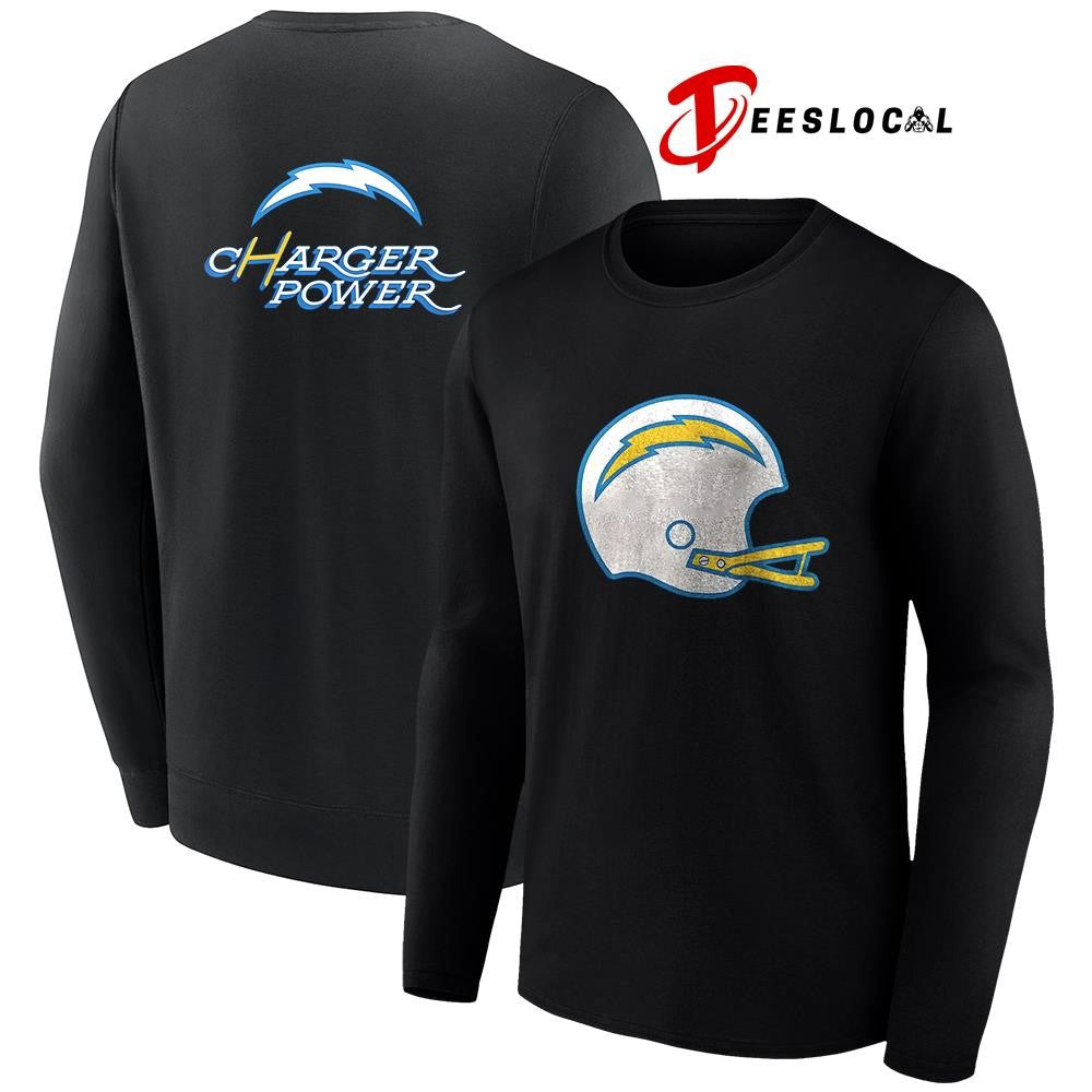 Los Angeles Chargers Charger Power helmet logo shirt