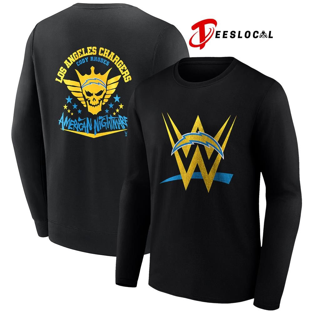 Los Angeles Chargers x Cody Rhones American nightmare logo shirt