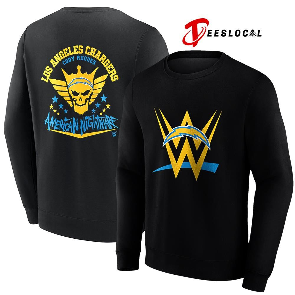 Los Angeles Chargers x Cody Rhones American nightmare logo shirt