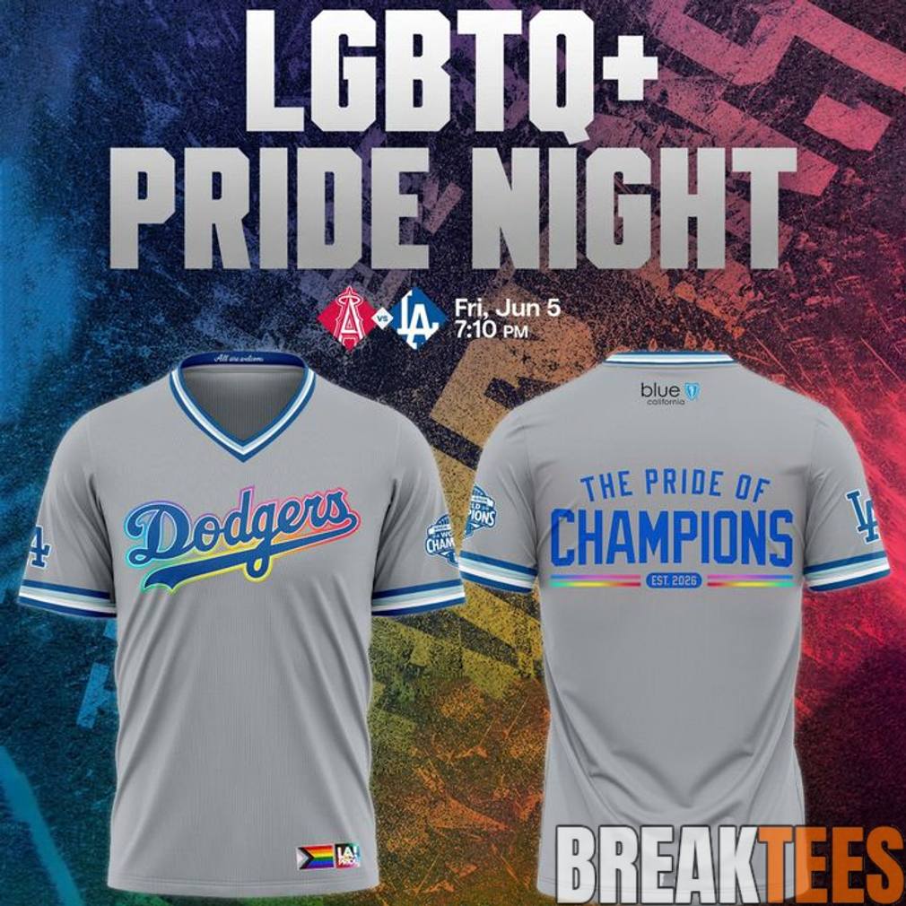 Los Angeles Dodgers 2026 LGBTQ+ Pride Night Shirt