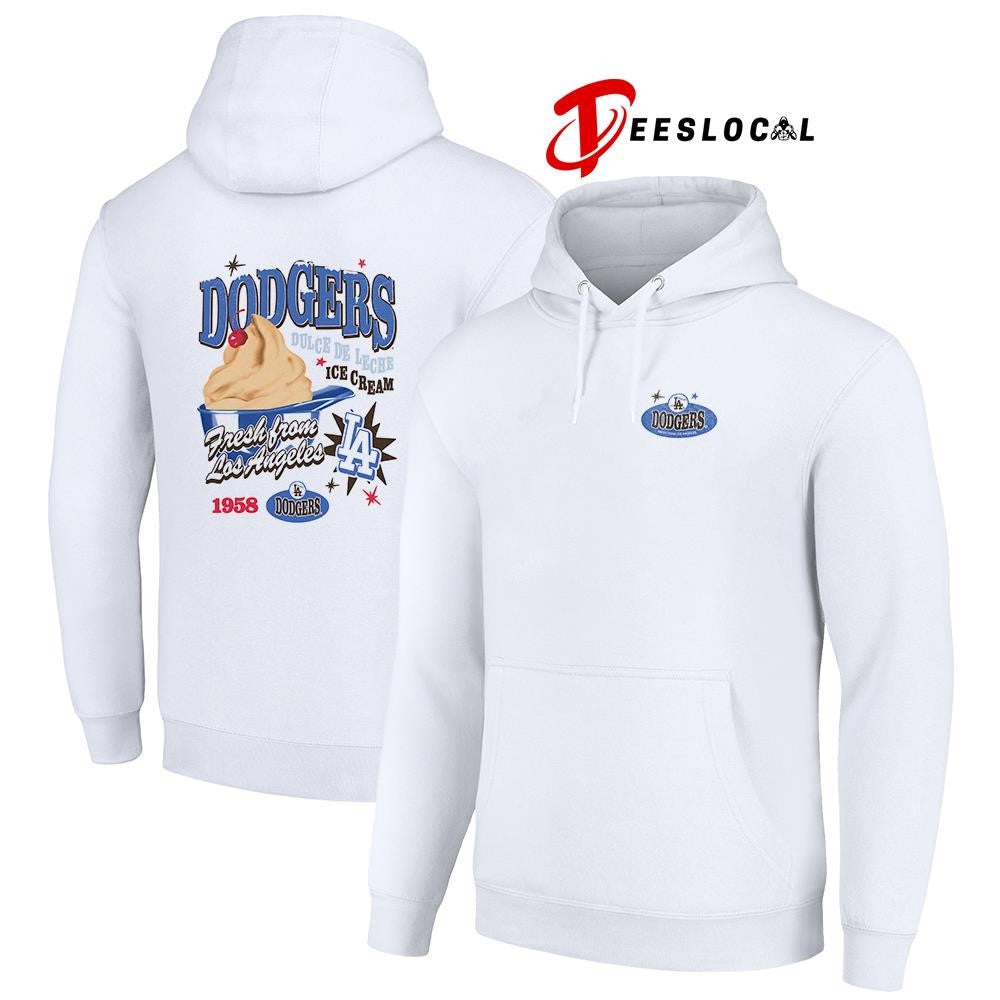 Los Angeles Dodgers ’47 ice cream Parlor foundation dulce de leche 2 sided graphic shirt
