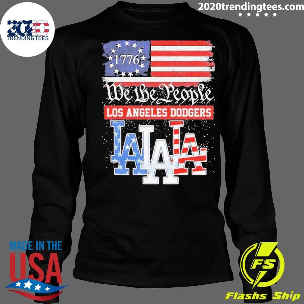 Los Angeles Dodgers Baseball We the people 1776 American flag shirt