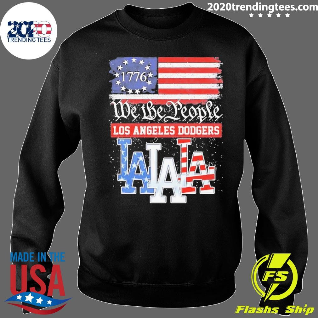 Los Angeles Dodgers Baseball We the people 1776 American flag shirt