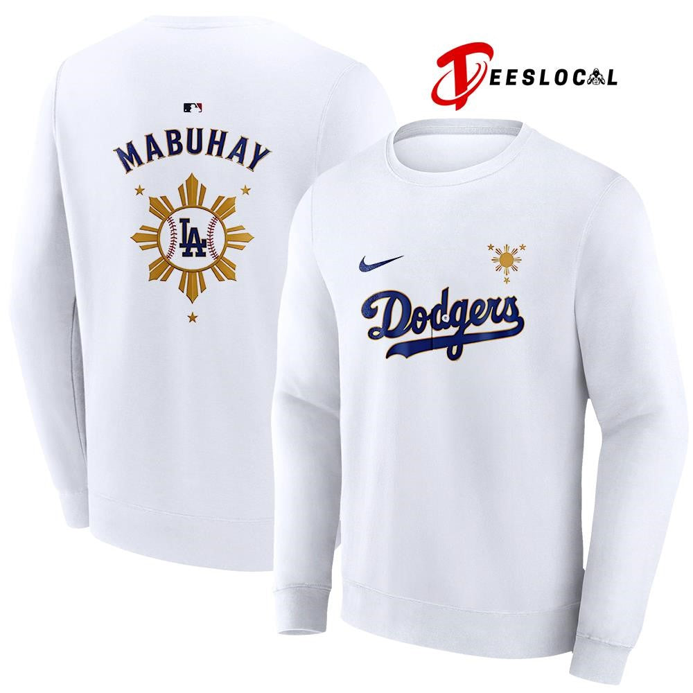 Los Angeles Dodgers Filipino heritage night Mabuhay logo shirt